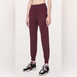 Lululemon Align High Rise Jogger Dark Adobe Burgundy Size 6